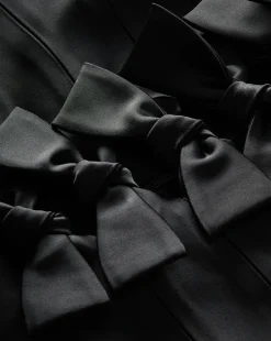 Veronica Beard Dresses|Party Dressing*Kennedy Ribbon Dress x Poppy Delevingne Black