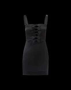 Veronica Beard Dresses|Party Dressing*Kennedy Ribbon Dress x Poppy Delevingne Black