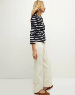 Veronica Beard Jackets & Outerwear*Kensington Knit Jacket in Navy/White