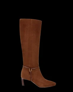 Veronica Beard Boots & Booties|The Veronicas' Favorites*Kenzie Mid-Heel Tall Boot in Cedar