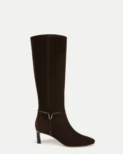 Veronica Beard Boots & Booties|The Gift Guide*Kenzie Mid-Heel Tall Boot in Espresso