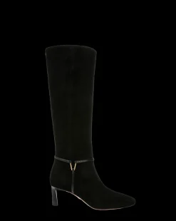 Veronica Beard Boots & Booties|The Gift Guide*Kenzie Mid-Heel Tall Boot in Black