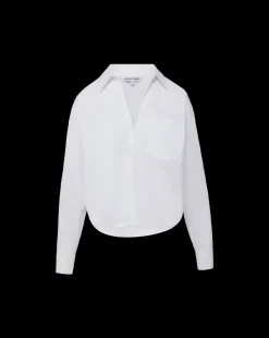 Veronica Beard Tops*Khai Poplin Top in White