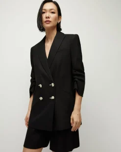 Veronica Beard Jackets & Outerwear*Kiernan Linen Dickey Jacket in Black