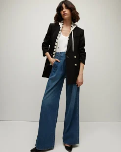 Veronica Beard Jackets & Outerwear*Kiernan Linen Dickey Jacket in Black