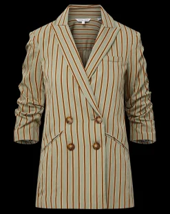 Veronica Beard Jackets & Outerwear*Kiernan Pinstripe Boyfriend Jacket SeafoamMulti