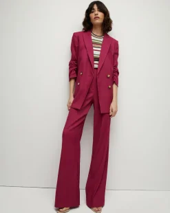 Veronica Beard Jackets & Outerwear*Kiernan Linen Dickey Jacket Wildberry