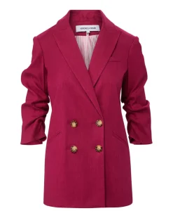 Veronica Beard Jackets & Outerwear*Kiernan Linen Dickey Jacket Wildberry