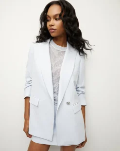 Veronica Beard Jackets & Outerwear*Kimmel Crepe Dickey Jacket in Blue Mist BlueMist