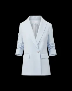 Veronica Beard Jackets & Outerwear*Kimmel Crepe Dickey Jacket in Blue Mist BlueMist