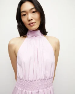Veronica Beard Dresses*Kinny Poplin Halter Midi Dress BarelyOrchid