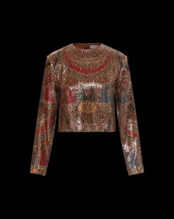 Veronica Beard Tops|The Veronicas' Favorites*Kippa Top in Red Multi RedMulti