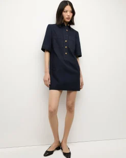 Veronica Beard Dresses|The Veronicas' Favorites*Koulis Mini Denim Dress in Dark Wash MidnightWash