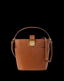 Veronica Beard Shoulder Bags|Vb Classics*Large Crest Lock Bucket Bag in Hazelwood