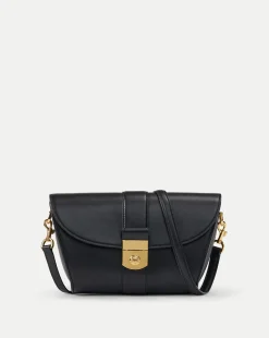 Veronica Beard Crossbody Bags|Shoulder Bags*Large Crest Lock Trap Bag in Black