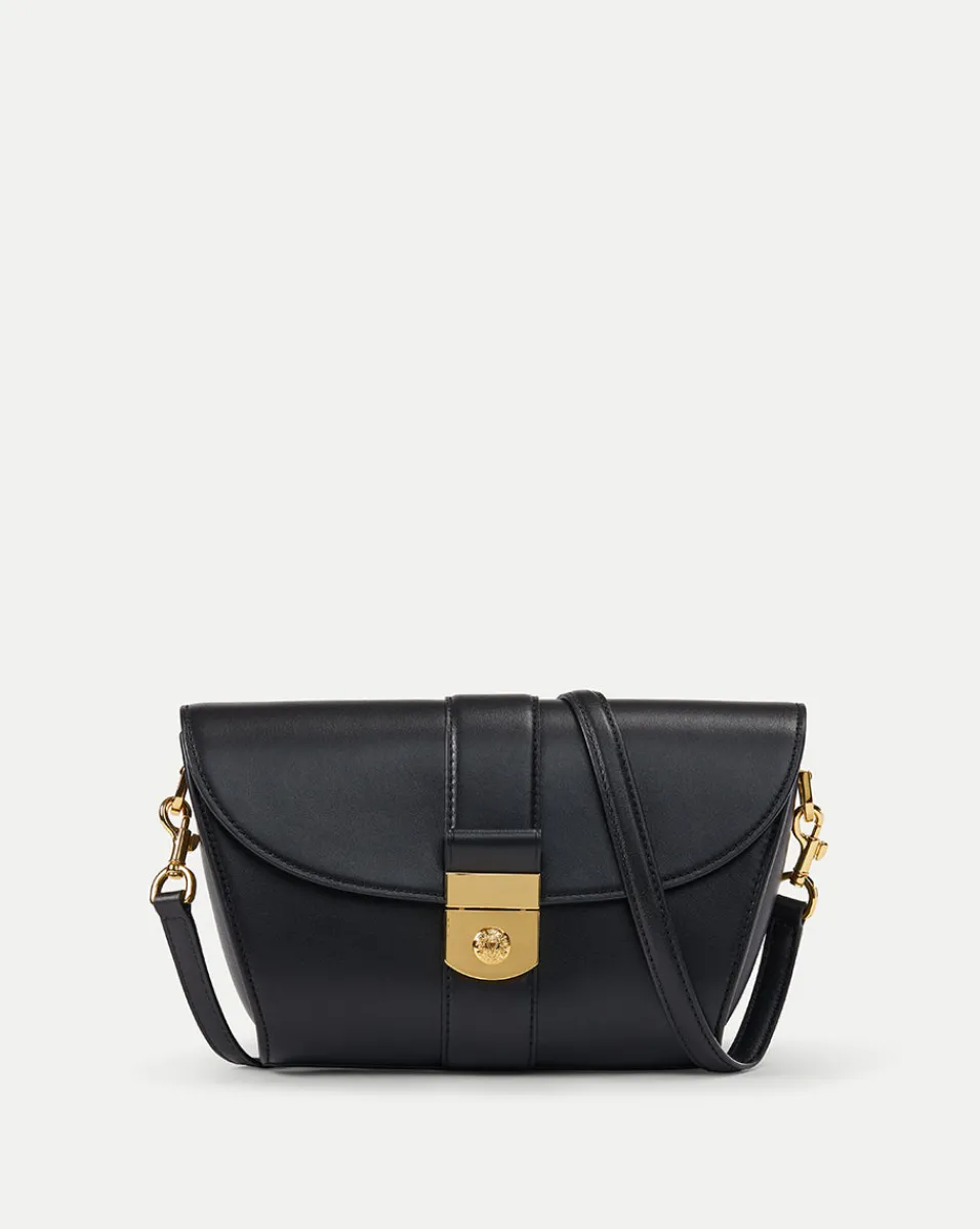 Veronica Beard Crossbody Bags|Shoulder Bags*Large Crest Lock Trap Bag in Black