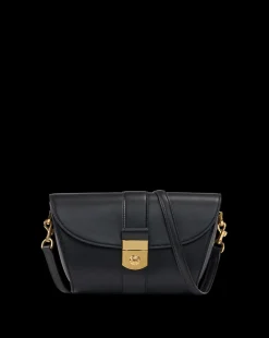 Veronica Beard Crossbody Bags|Shoulder Bags*Large Crest Lock Trap Bag in Black