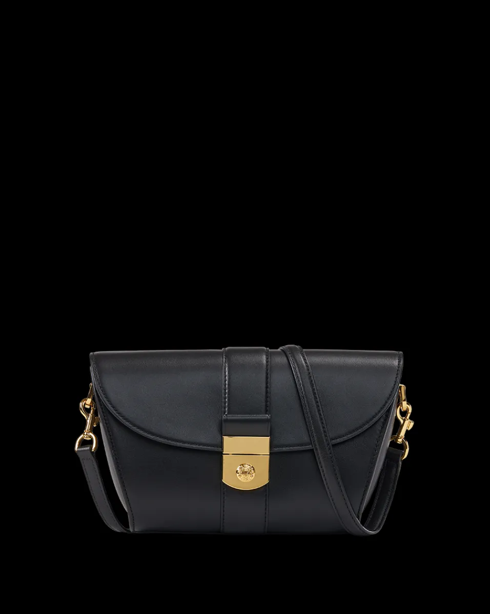 Veronica Beard Crossbody Bags|Shoulder Bags*Large Crest Lock Trap Bag in Black