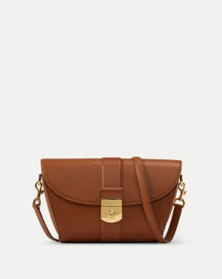 Veronica Beard Crossbody Bags|Shoulder Bags*Large Crest Lock Trap Bag in Hazelwood