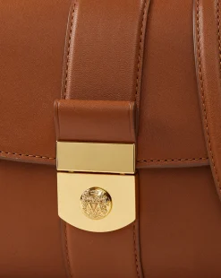 Veronica Beard Crossbody Bags|Shoulder Bags*Large Crest Lock Trap Bag in Hazelwood