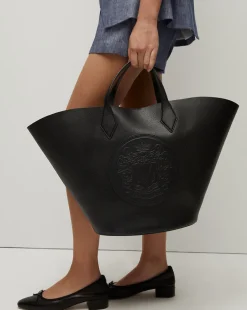 Veronica Beard Shoulder Bags|Tote Bags*Large Crest Tote in Black