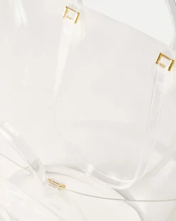 Veronica Beard Shoulder Bags|Tote Bags*Large Crest Tote in Transparent
