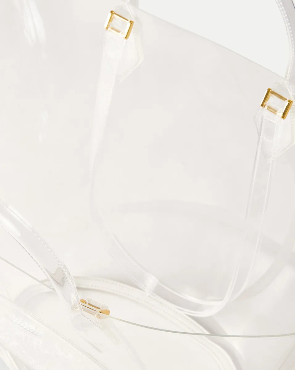Veronica Beard Shoulder Bags|Tote Bags*Large Crest Tote in Transparent