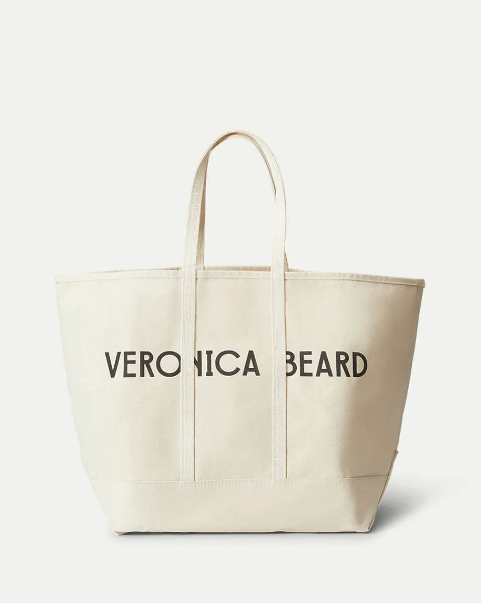 Veronica Beard Tote Bags|Accessories*Large Logo Canvas Tote in Natural