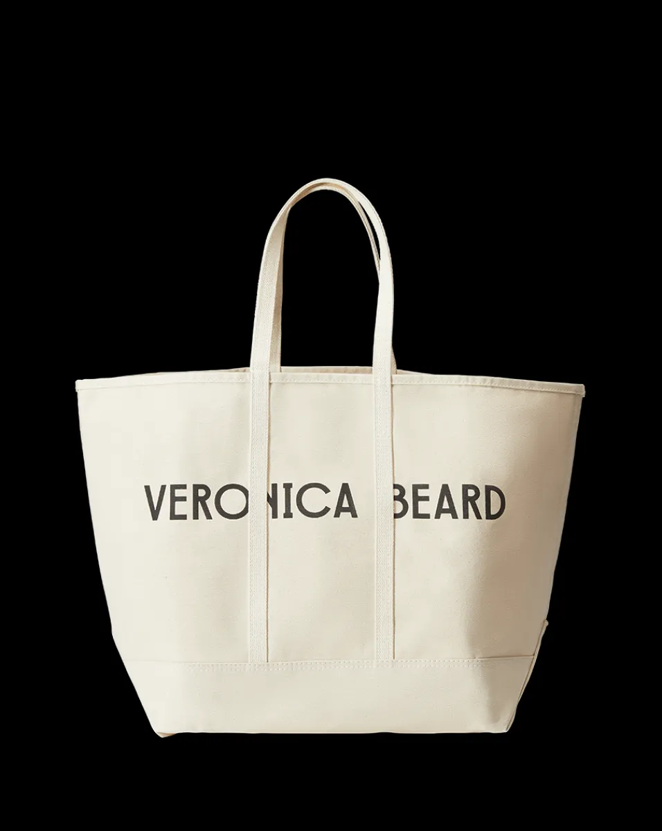 Veronica Beard Tote Bags|Accessories*Large Logo Canvas Tote in Natural