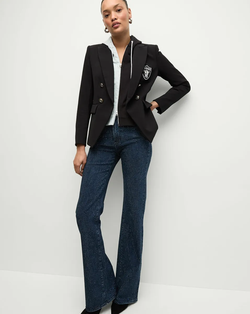 Veronica Beard Jackets & Outerwear*Las Vegas Raiders Dickey Jacket in Black/Silver LasVegasRaiders