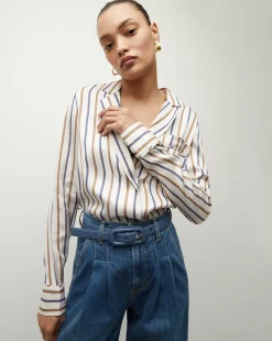 Veronica Beard Accessories*Lavanda Belt in Blue