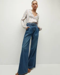 Veronica Beard Accessories*Lavanda Belt in Blue