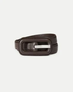 Veronica Beard Accessories*Lavanda Belt in Chocolate Brown ChocolateBrown