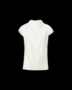 Veronica Beard Tops|Party Dressing*Leilany High Neck Silk Top in Ivory