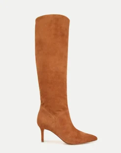 Veronica Beard Boots & Booties*Lexington Suede Boot Hazelwood