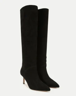 Veronica Beard Boots & Booties*Lexington Suede Boot Black