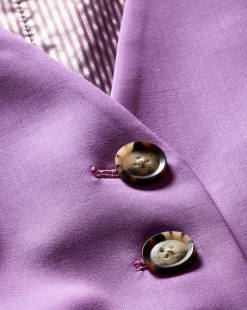 Veronica Beard Jackets & Outerwear|Tops*Liff Vest in Purple | Blazer Vest OrchidDusk