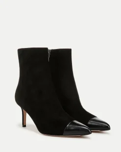 Veronica Beard Boots & Booties|The Veronicas' Favorites*Lisa Cap-Toe Heeled Ankle Boot in Black