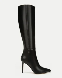 Veronica Beard Extended Sizes|Boots & Booties*Lisa Leather Tall Boot Wide-Calf Black