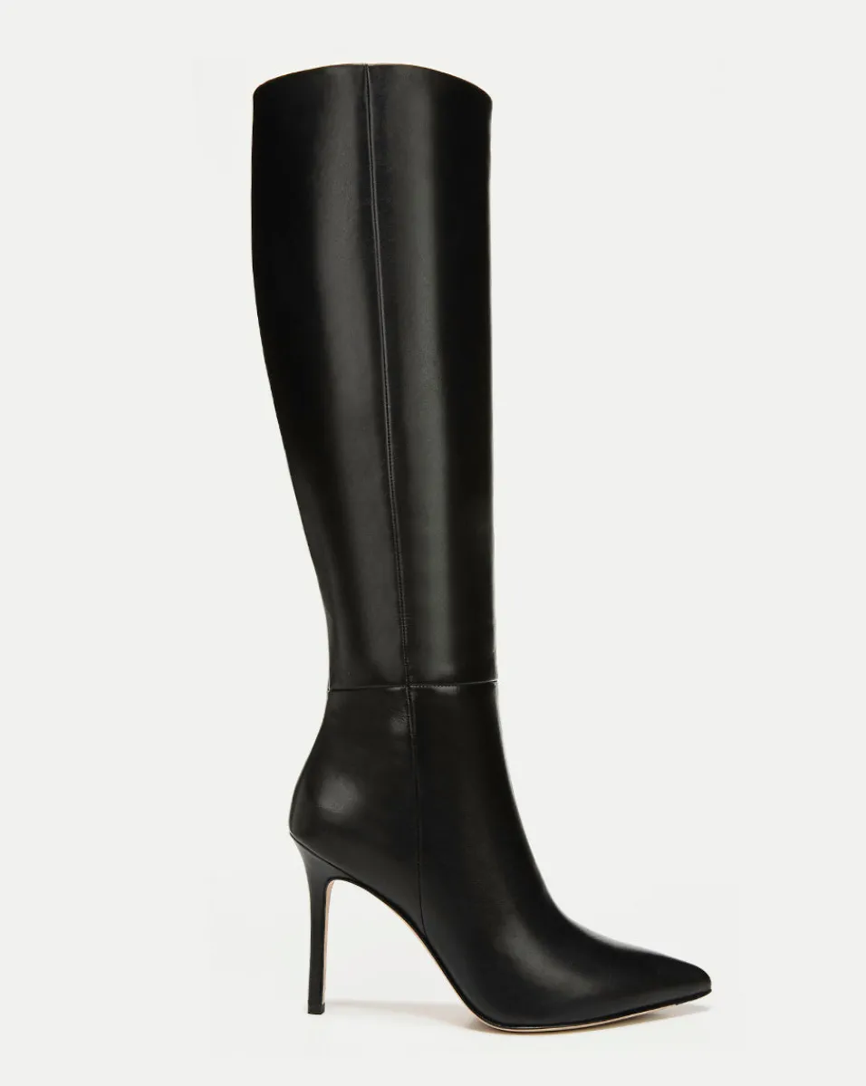 Veronica Beard Extended Sizes|Boots & Booties*Lisa Leather Tall Boot Wide-Calf Black