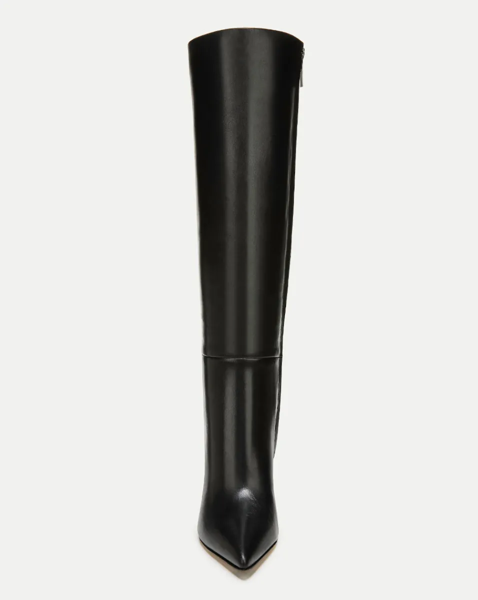 Veronica Beard Extended Sizes|Boots & Booties*Lisa Leather Tall Boot Wide-Calf Black