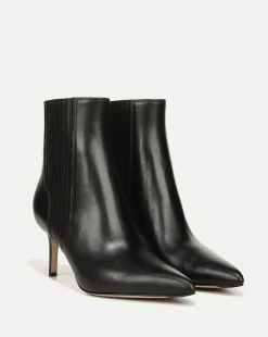 Veronica Beard Boots & Booties|Vb Classics*Lisa Mid-Heel Leather Bootie Black