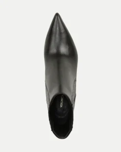 Veronica Beard Boots & Booties|Vb Classics*Lisa Mid-Heel Leather Bootie Black