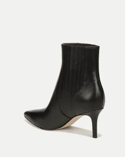 Veronica Beard Boots & Booties|Vb Classics*Lisa Mid-Heel Leather Bootie Black