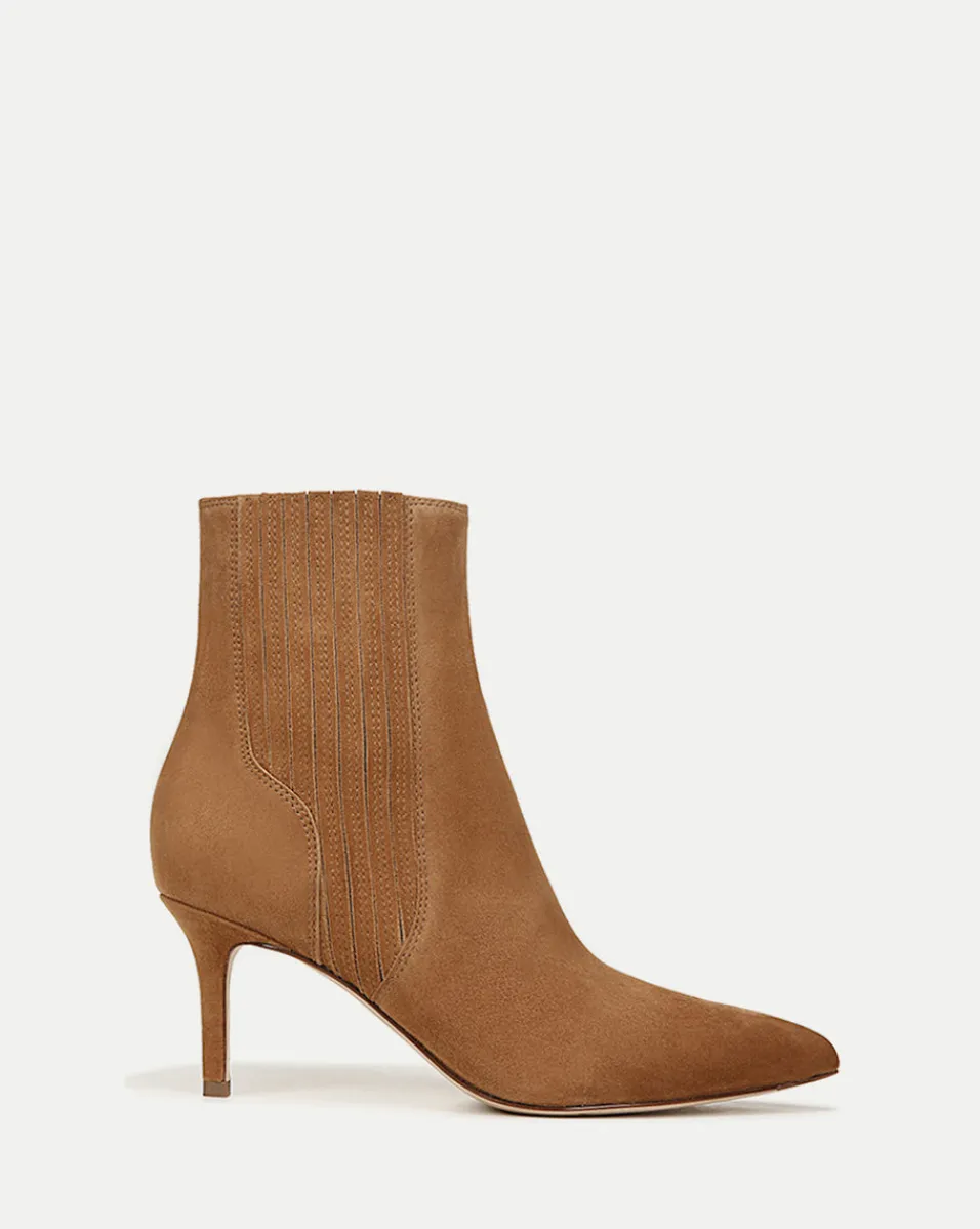 Veronica Beard Boots & Booties|Vb Classics*Lisa Mid-Heel Suede Bootie in Hazelwood