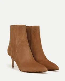 Veronica Beard Boots & Booties|Vb Classics*Lisa Mid-Heel Suede Bootie in Hazelwood