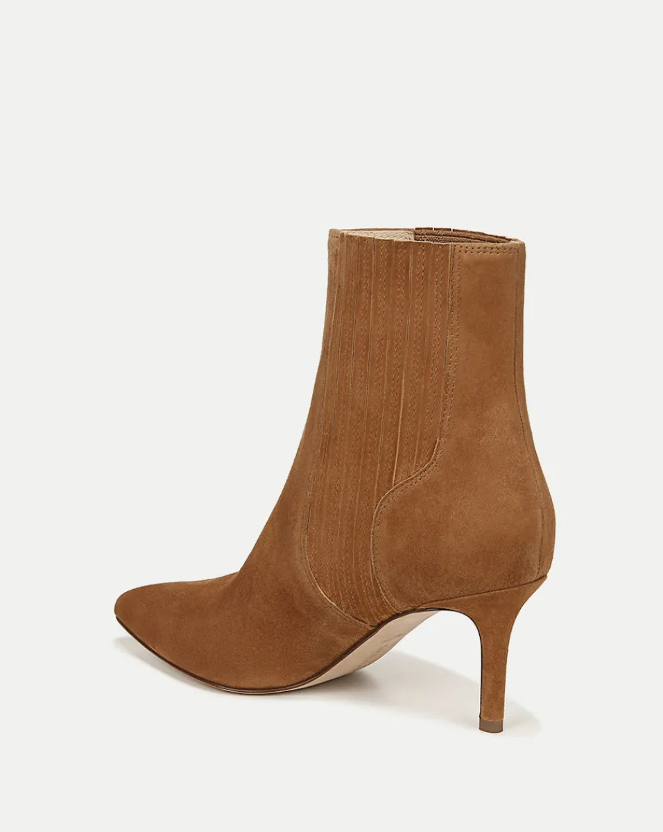 Veronica Beard Boots & Booties|Vb Classics*Lisa Mid-Heel Suede Bootie in Hazelwood