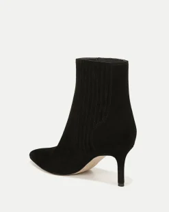Veronica Beard Boots & Booties|Vb Classics*Lisa Mid-Heel Suede Bootie in Black