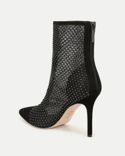 Veronica Beard Boots & Booties|The Veronicas' Favorites*Lisa Rhinestone Mesh Bootie in Black