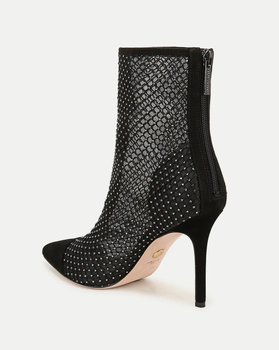 Veronica Beard Boots & Booties|The Veronicas' Favorites*Lisa Rhinestone Mesh Bootie in Black